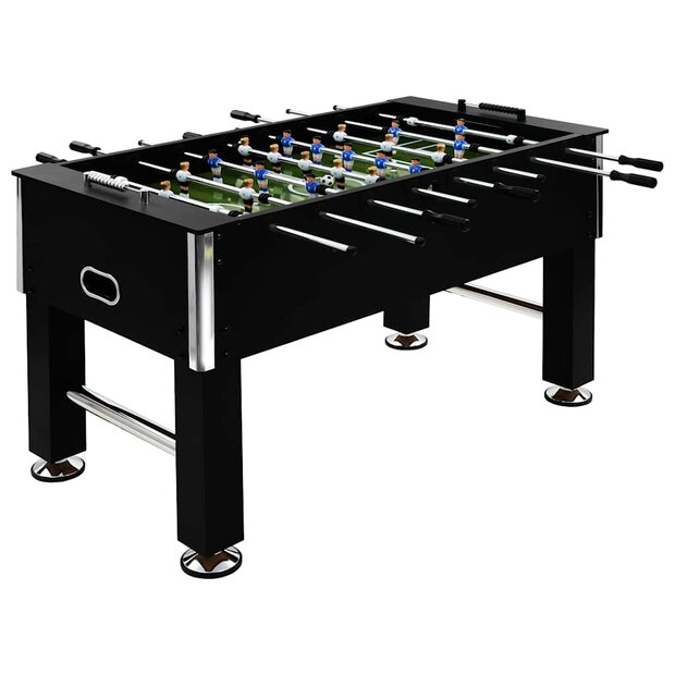 Voetbaltafel 60 kg 140x74,5x87,5 cm staal zwart 1