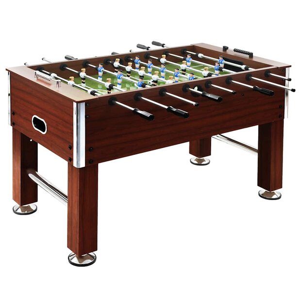 Voetbaltafel 60 kg 140x74,5x87,5 cm staal bruin 1