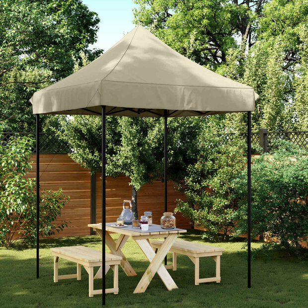 Partytent Taupe 200 x 200 x 306 cm Oxford Stof 1