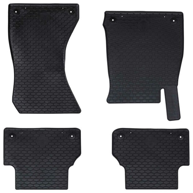 Automat 4 pcs Zwart geschikt voor Audi A4 B9 2015-2024 1
