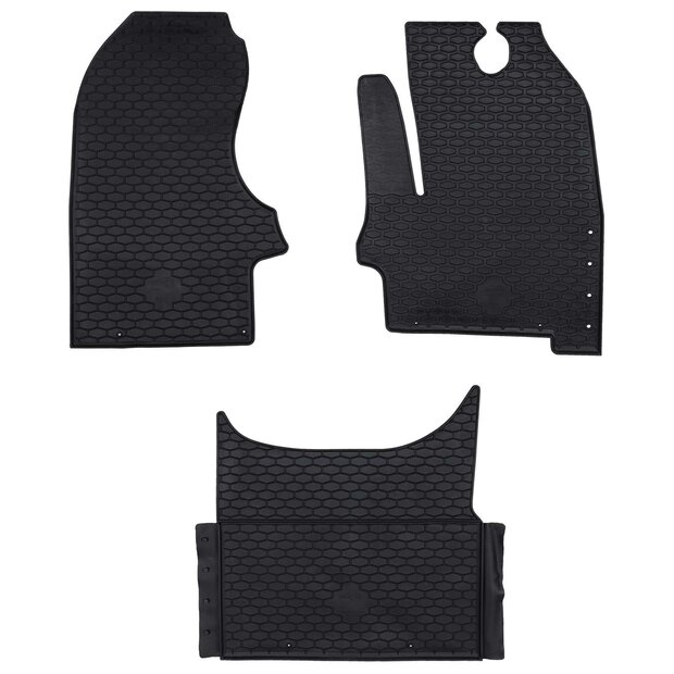 Automat 3 pcs Zwart Geschikt voor Iveco DAILY 2014- Rubber 1