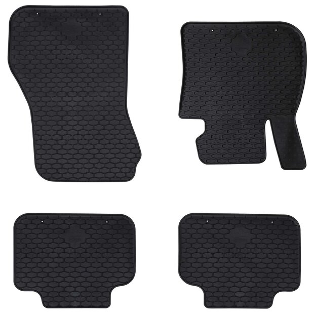 Automat 4 pcs Zwart geschikt voor BMW 1er 2017- Rubber 1