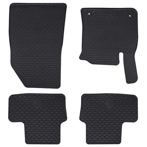 Automat 4 pcs Zwart geschikt voor CAPTUR 2020- Rubber 1