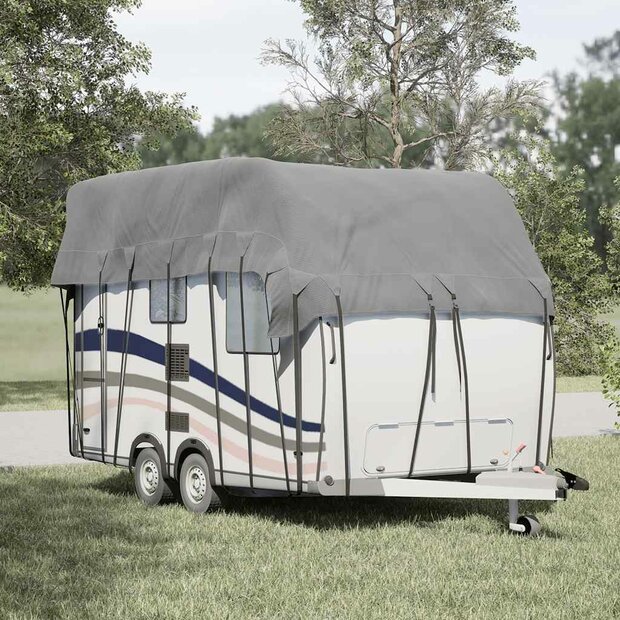 Caravan dakbedekking 500x300 cm vliesvlies grijs 1