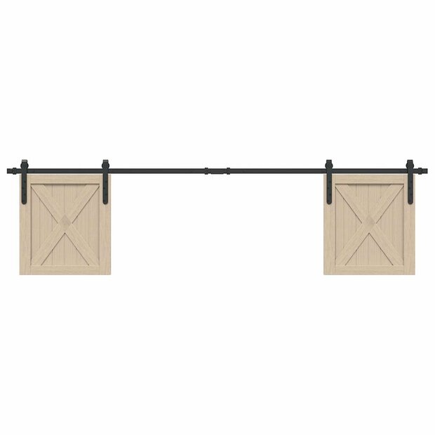 Ophangset voor schuifdeur 200 cm koolstofstaal 1