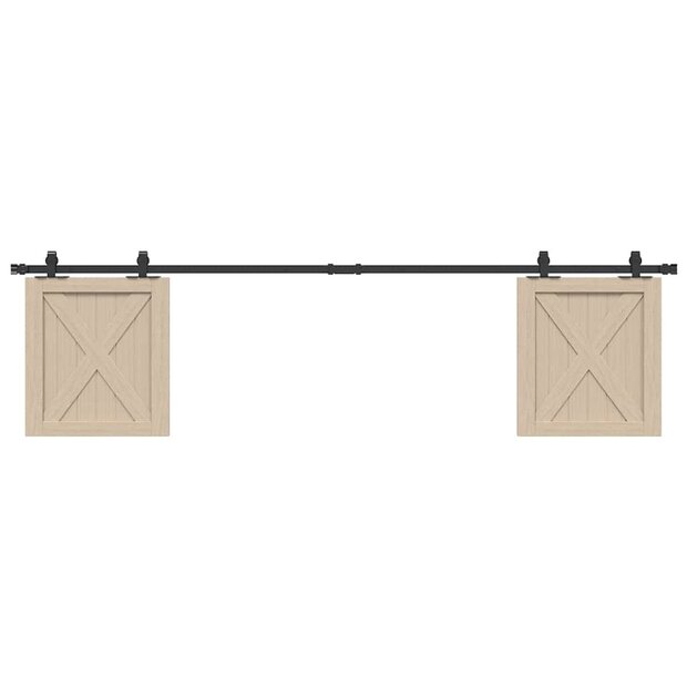 Ophangset voor schuifdeur 200 cm koolstofstaal 1
