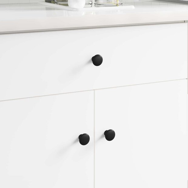 Handvat 2 pcs Zwart &Oslash;30 mm Aluminium 1