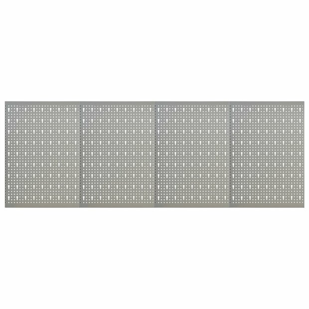 Gaatjespanelen wandgemonteerd 4 st 40x58 cm staal 1