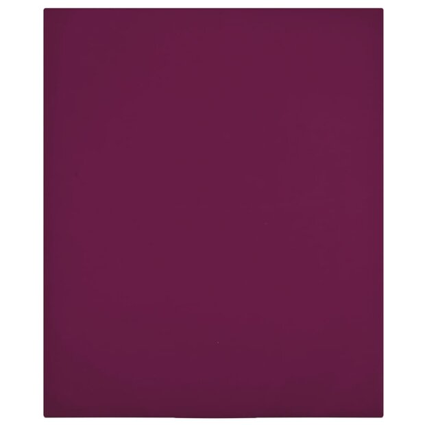 Hoeslaken jersey 100x200 cm katoen bordeauxrood 1