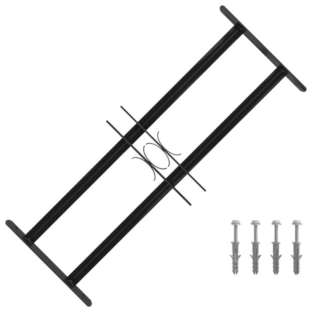 Raamhekwerk Zwart 76 x 30 cm Gepoedercoat staal 1