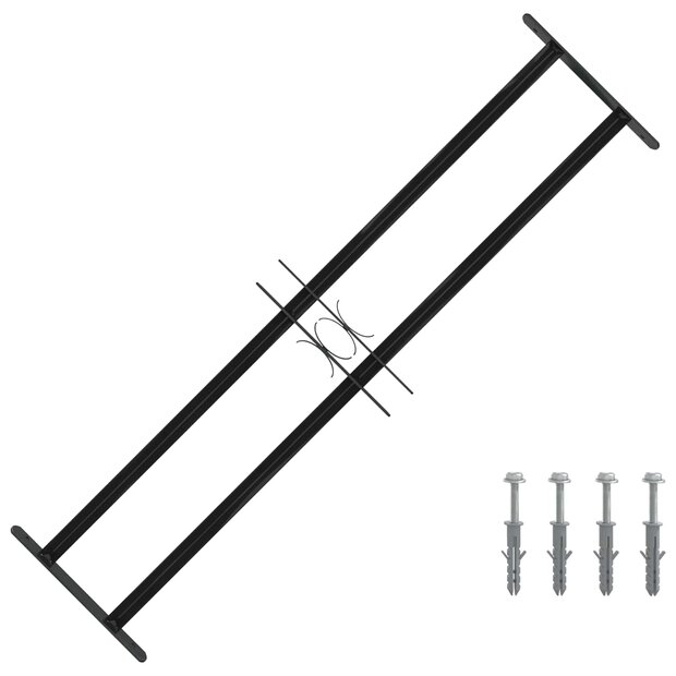 Raamhekwerk Zwart 115 x 30 cm Gepoedercoat staal 1