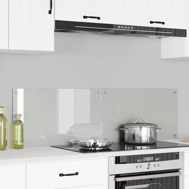Keuken Achterwand 2 pcs Doorzichtig 70 x 40 cm gehard glas 1
