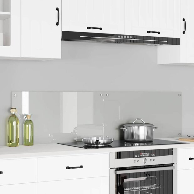 Keuken Achterwand 2 pcs Doorzichtig 80 x 40 cm gehard glas 1