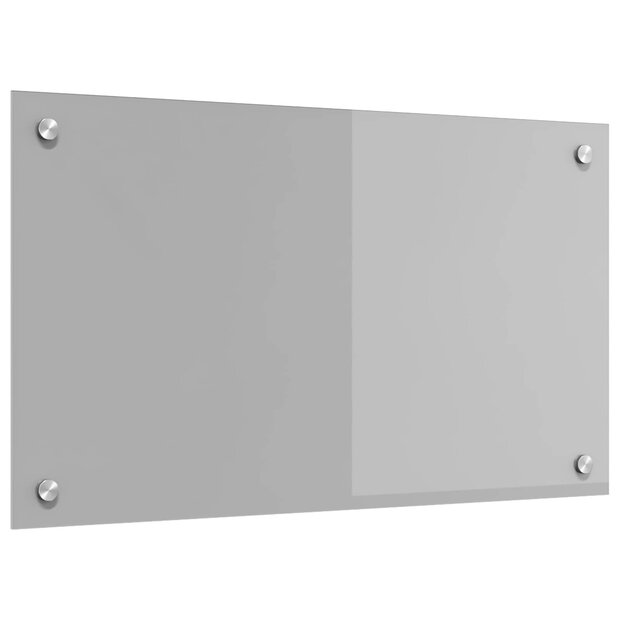 Keuken Spatscherm Lichtgrijs 70 x 40 cm gehard glas 1