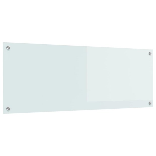 Keuken Spatscherm Wit 110 x 40 cm gehard glas 1