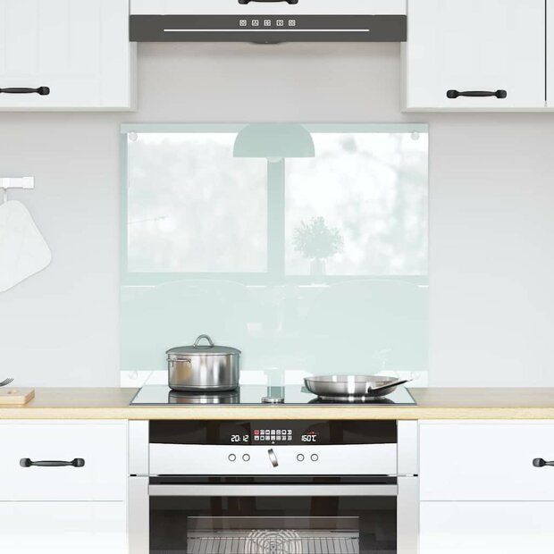 Keuken Achterwand Wit 70 x 60 cm gehard glas 1