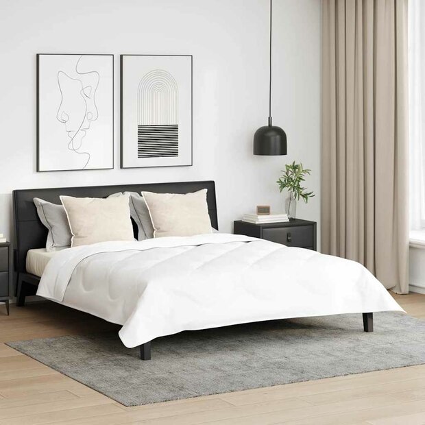 Hoofdkussen met kussen 2 pcs Wit 61 x 41 x 20 cm Polyester 1
