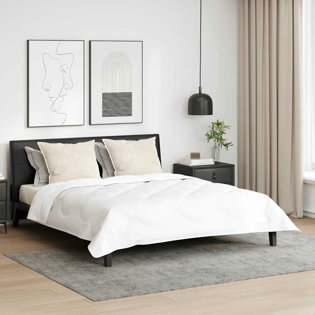 Hoofdkussen met kussen 2 pcs Wit 61 x 41 x 20 cm Polyester 1
