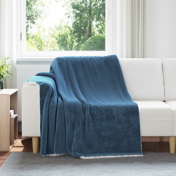 Gooi Deken Marineblauw 150 x 200 cm Fleece 1