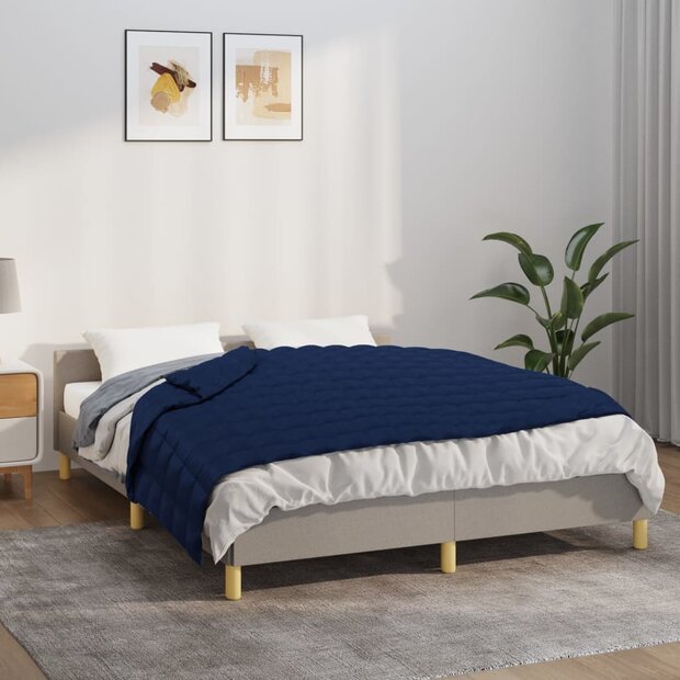 Verzwaringsdeken 152x203 cm 11 kg stof blauw 1