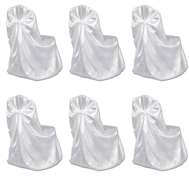 Bruiloft Stoelhoes Wit (6 stuks) 1