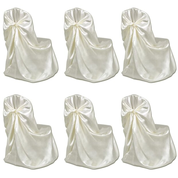 Bruiloft Stoelhoes Cr&egrave;me (6 stuks) 1
