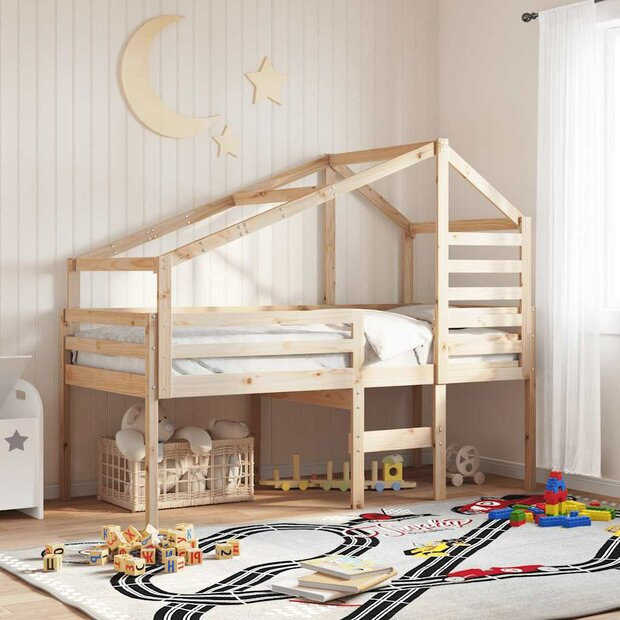 Kinderbedhuisje 188x82x113 cm massief grenenhout 1