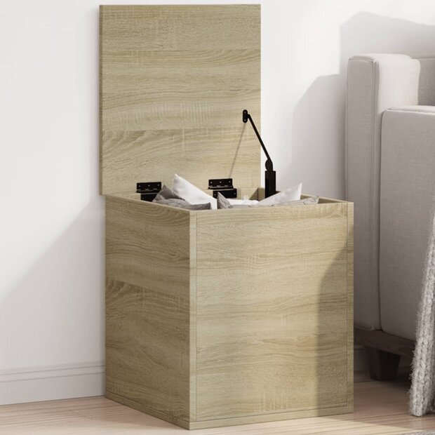 Opbergbox 40x42x46 cm bewerkt hout sonoma eikenkleurig 1
