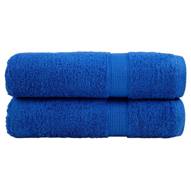 Handdoeken SOLUND 2 st 600 g/m&sup2; 50x100 cm blauw 1