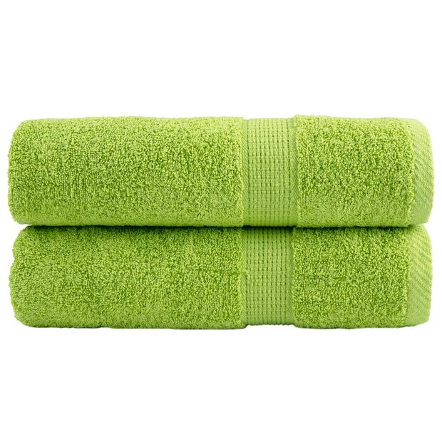 Handdoeken SOLUND 2 st 600 g/m&sup2; 50x100 cm appelgroen 1