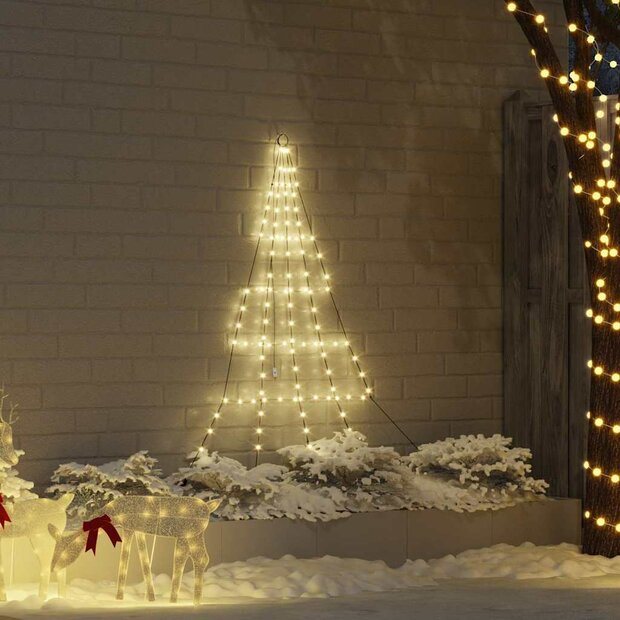 Kunstkerstboom met Grondspiesjes Warmwit 182 cm Metaal 1