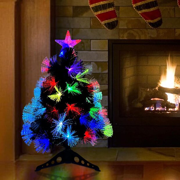 Kunstkerstboom met 50 LED met standaard Groen 64 cm PVC 1