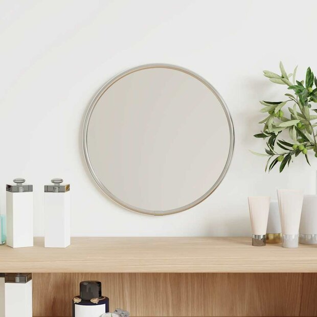 Wandspiegel rond &Oslash;20 cm zilverkleurig 1