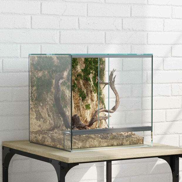 Terrarium met opslag Doorzichtig 30 x 30 x 30 cm Glas 1