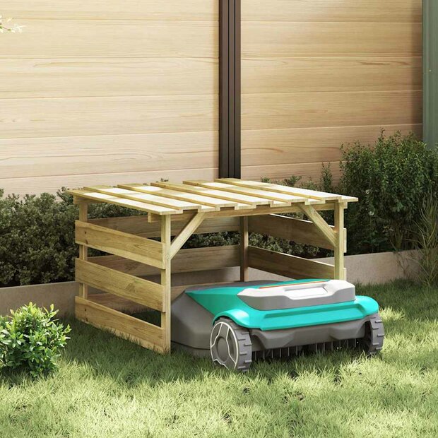 Grasmaaier Garage Bruin 84 x 80 x 56 cm 1