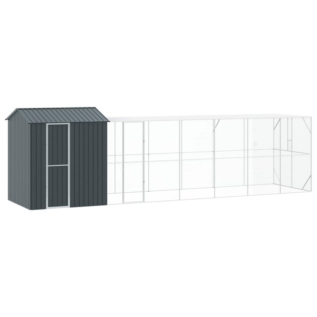 Vogelkooi Antraciet 824 x 208 x 247 cm Gegalvaniseerd staal 1