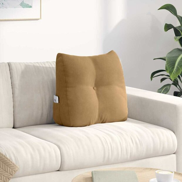 Rugkussen Bruin 45 x 24 x 50 cm Fluweel 1
