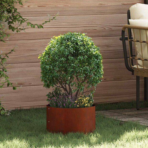 Plantenring 5 pcs Bruin 30 x 30 x 20 cm Cortenstaal 1