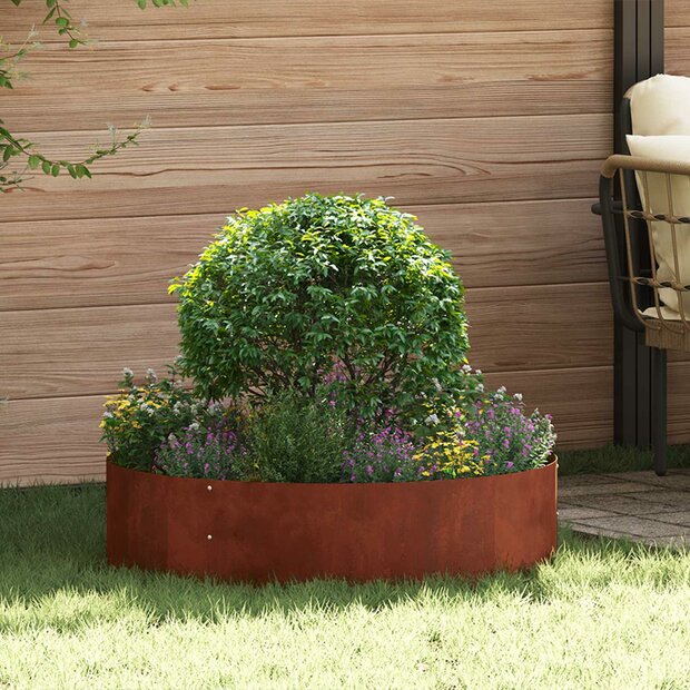 Plantenring Bruin 80 x 80 x 20 cm Cortenstaal 1