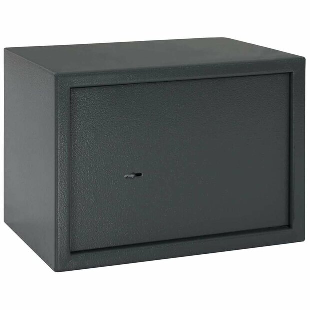 Kluis met slot Donkergrijs 35 x 25 x 25 cm Staal 1