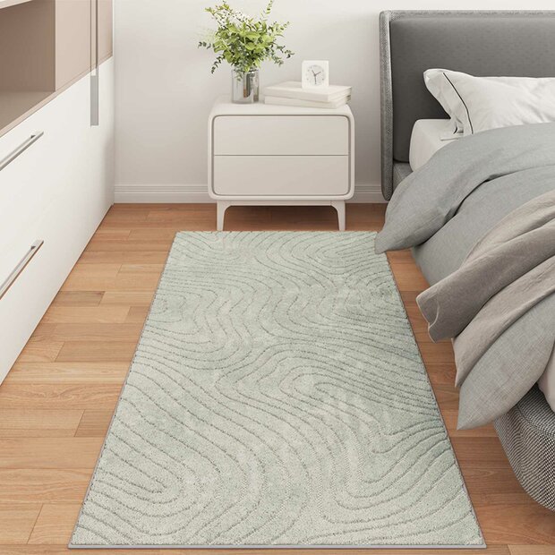 Vloerkleed Rechthoekig PALMERAS Groen 150 x 80 cm Polyester 1
