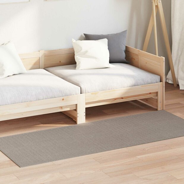 Vloerkleed Rechthoekig LUGO Taupe 150 x 80 cm Polyester 1