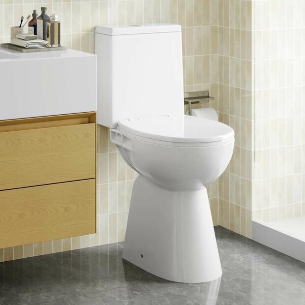 Randloos Toilet 7 cm extra hoogte soft-close keramiek wit 1