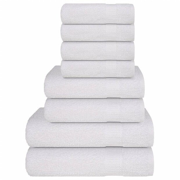 8-delige Handdoekenset FROGN 360 g/m&sup2; wit 1