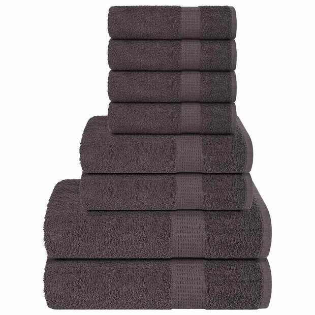 8-delige Handdoekenset FROGN 360 g/m&sup2; antraciet 1