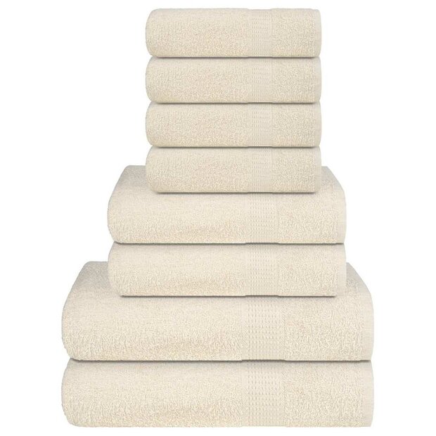 8-delige Handdoekenset FROGN 360 g/m&sup2; cr&egrave;me 1