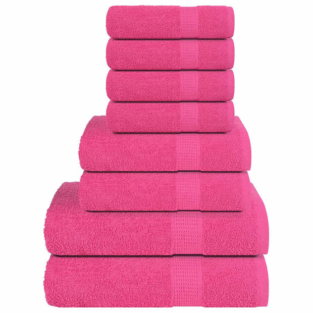 8-delige Handdoekenset FROGN 360 g/m&sup2; roze 1