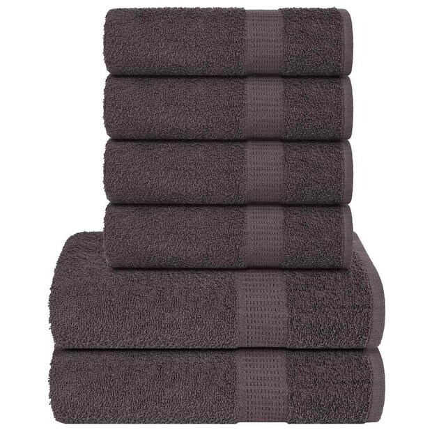 6-delige Handdoekenset FROGN 360 g/m&sup2; antraciet 1