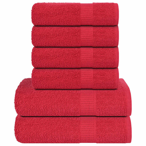 6-delige Handdoekenset FROGN 360 g/m&sup2; rood 1