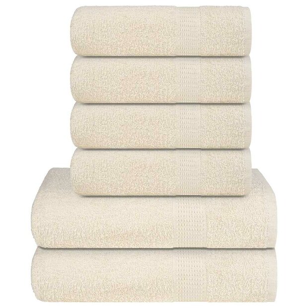 6-delige Handdoekenset FROGN 360 g/m&sup2; cr&egrave;me 1